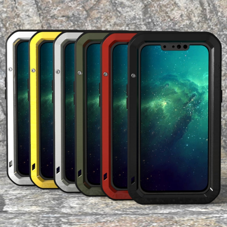 For iPhone 13 Pro LOVE MEI Metal Shockproof Life Waterproof Dustproof Protective Phone Case (White) - HoMEdemic™ 