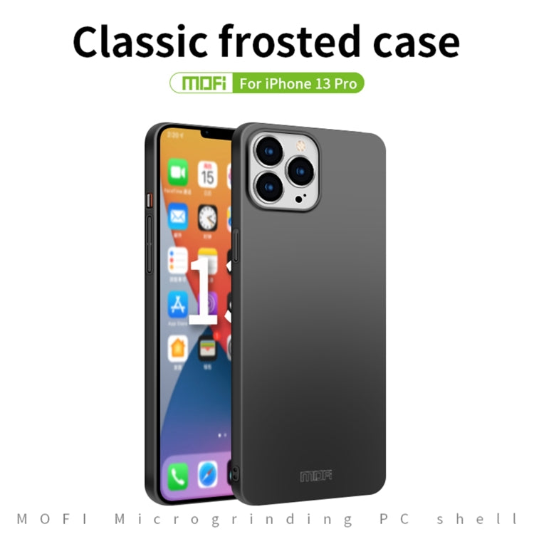 For iPhone 13 Pro MOFI Frosted PC Ultra-thin Hard Case(Black) - HoMEdemic™ 