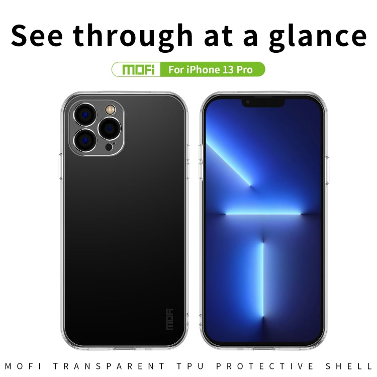 For iPhone 13 Pro MOFI Ming Series Ultra-thin TPU Phone Case (Transparent) - HoMEdemic™ 