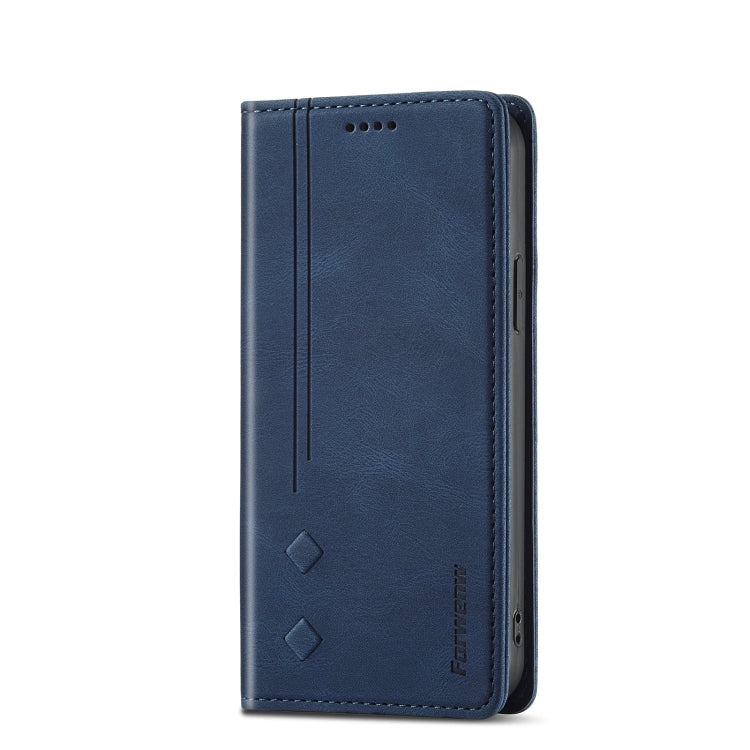 For iPhone 13 Pro Max Forwenw F2 Series Magnetic Horizontal Flip Leather Case with Holder & Card Slots & Wallet (Blue) - HoMEdemic™ 