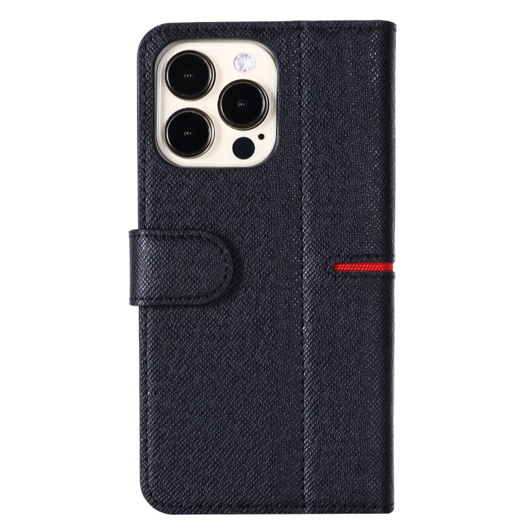 For iPhone 13 Pro Max GEBEI Top-grain Leather Horizontal Flip Protective Case with Holder & Card Slots & Wallet & Photo Frame (Black) - HoMEdemic™ 