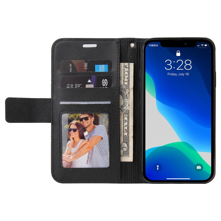 For iPhone 13 Pro Max GQUTROBE Right Angle Leather Phone Case (Black) - HoMEdemic™ 