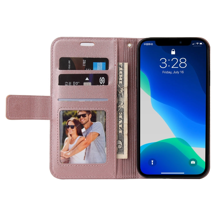 For iPhone 13 Pro Max GQUTROBE Right Angle Leather Phone Case (Rose Gold) - HoMEdemic™ 