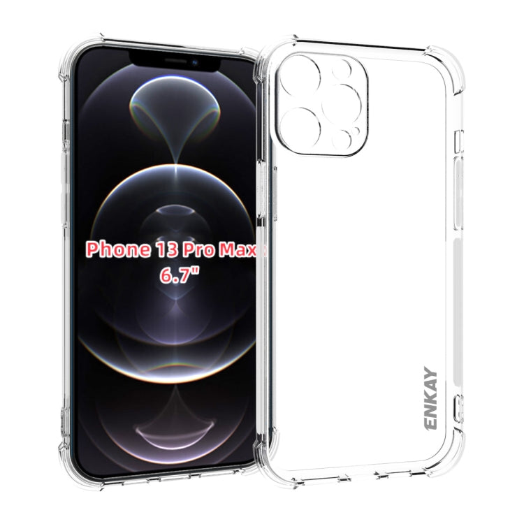 For iPhone 13 Pro Max Hat-Prince ENKAY Clear TPU Shockproof Soft Case Drop Protection Cover - HoMEdemic™ 