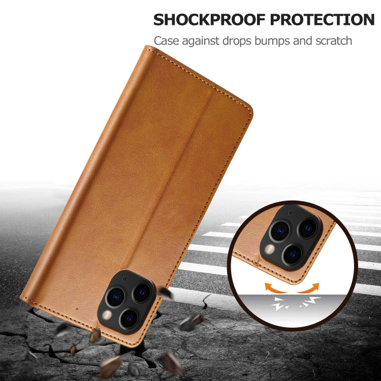 For iPhone 13 Pro Max LC.IMEEKE Calf Texture Horizontal Flip Leather Case with Holder & Card Slots & Wallet (Yellow) - HoMEdemic™ 