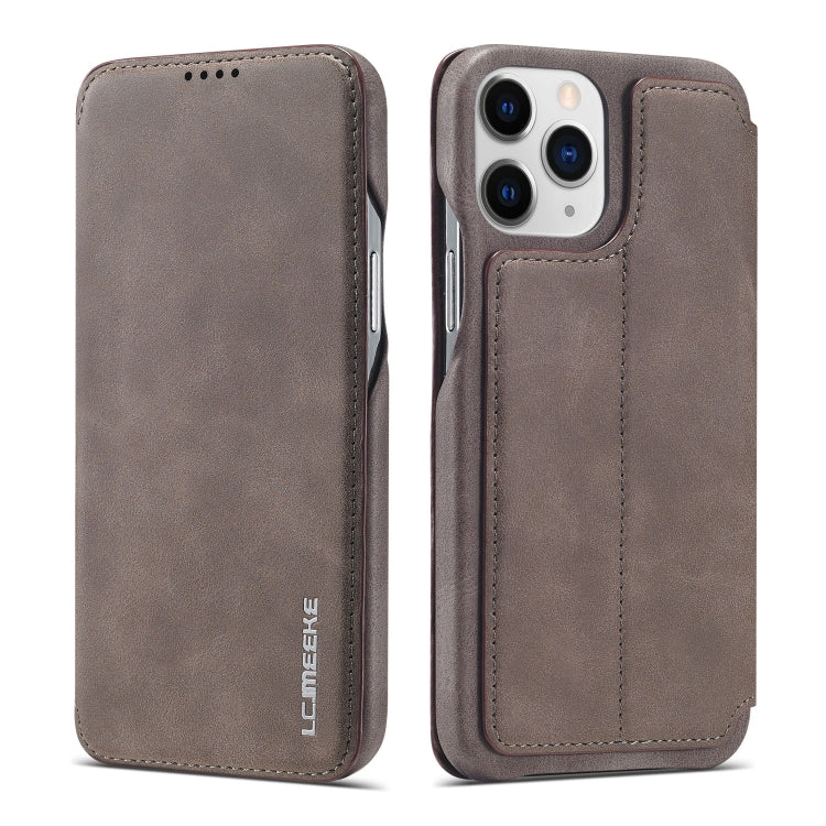For iPhone 13 Pro Max LC.IMEEKE Hon Ancient Series Horizontal Flip Leather Case with Holder & Card Slot (Coffee) - HoMEdemic™ 