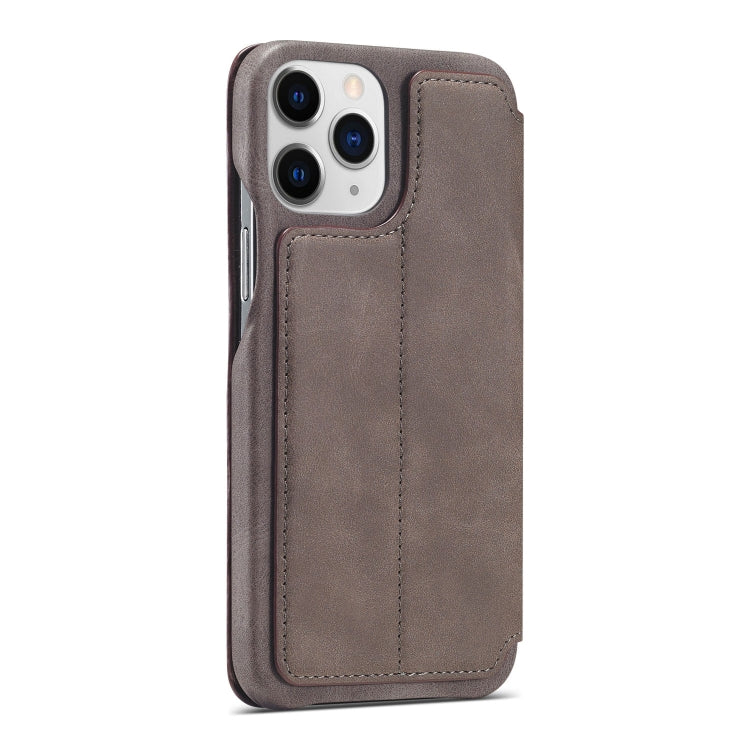For iPhone 13 Pro Max LC.IMEEKE Hon Ancient Series Horizontal Flip Leather Case with Holder & Card Slot (Coffee) - HoMEdemic™ 