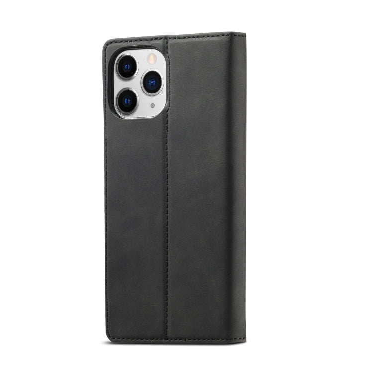For iPhone 13 Pro Max LC.IMEEKE Strong Magnetic PU + Matte TPU Horizontal Flip Leather Case with Holder & Card Slots & Wallet (Black) - HoMEdemic™ 
