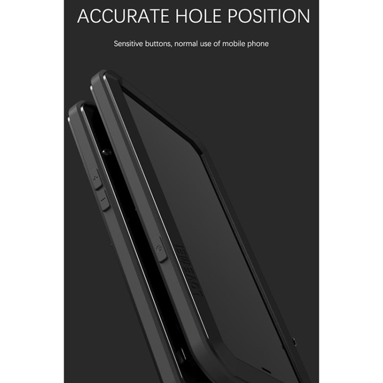 For iPhone 13 Pro Max LOVE MEI Metal Shockproof Life Waterproof Dustproof Protective Phone Case (Red) - HoMEdemic™ 