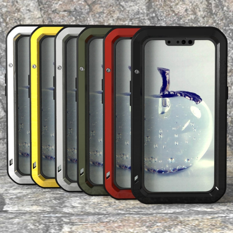 For iPhone 13 Pro Max LOVE MEI Metal Shockproof Life Waterproof Dustproof Protective Phone Case (Red) - HoMEdemic™ 