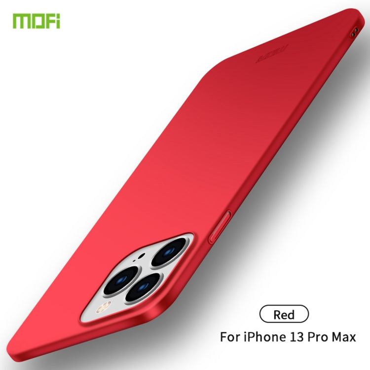 For iPhone 13 Pro Max  MOFI Frosted PC Ultra-thin Hard Case(Red) - HoMEdemic™ 