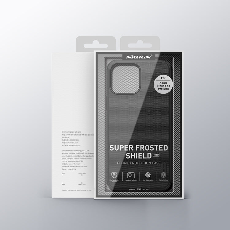 For iPhone 13 Pro Max NILLKIN Super Frosted Shield Pro PC + TPU Protective Case (Black) - HoMEdemic™ 