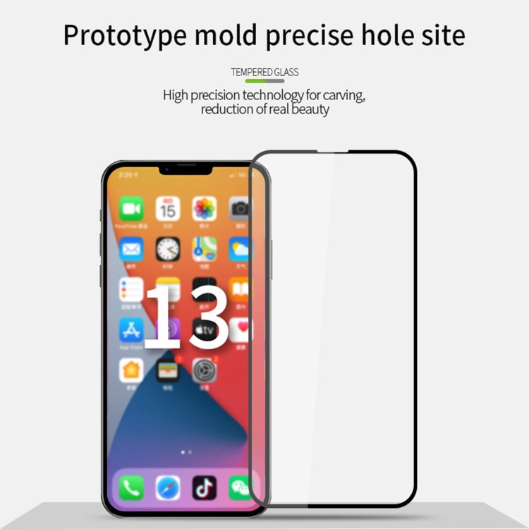 For iPhone 13 Pro Max PINWUYO 9H 2.5D Full Screen Tempered Glass Film (Black) - HoMEdemic™ 