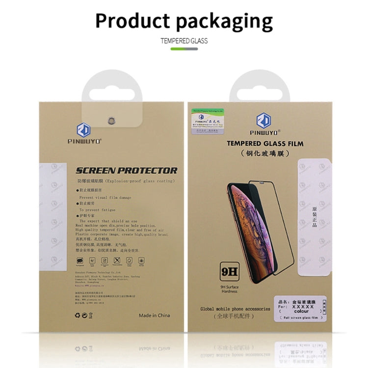 For iPhone 13 Pro Max PINWUYO 9H 2.5D Full Screen Tempered Glass Film (Black) - HoMEdemic™ 