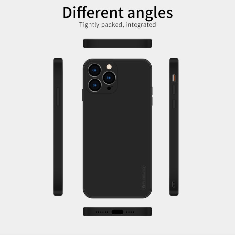 For iPhone 13 Pro Max PINWUYO Touching Series Liquid Silicone TPU Shockproof Case (Black) - HoMEdemic™ 