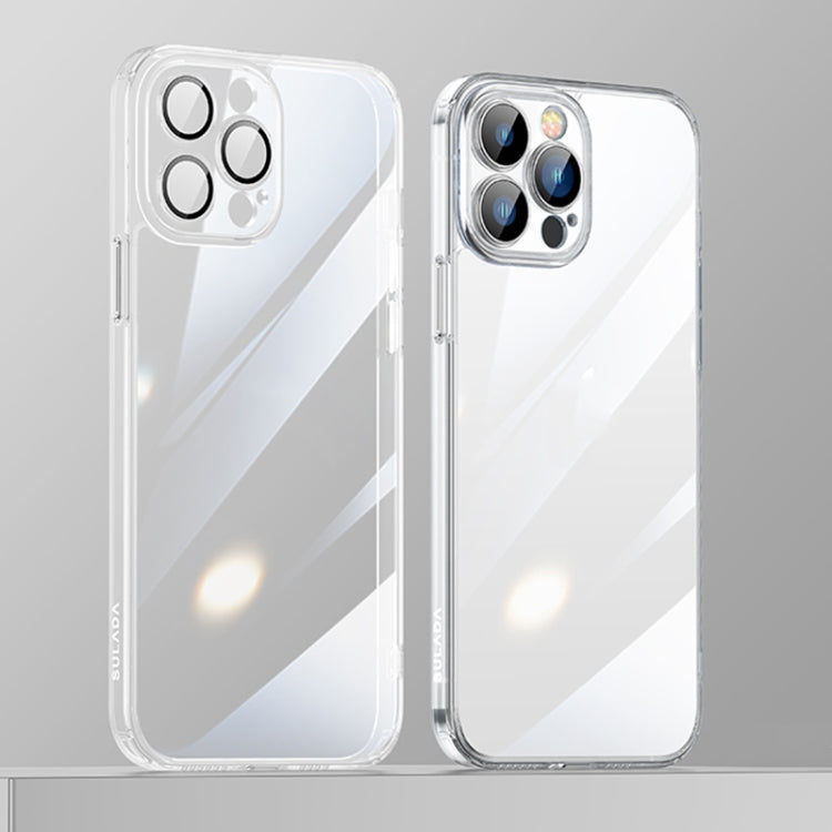 For iPhone 13 Pro Max SULADA Crytal Steel Series Diamond Glass + TPU Phone Case (Transparent) - HoMEdemic™ 
