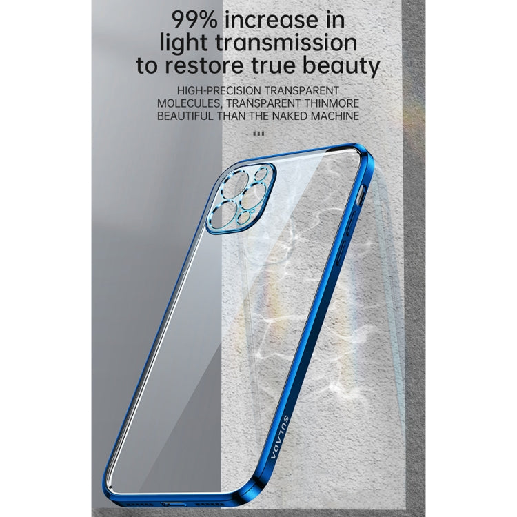 For iPhone 13 Pro Max SULADA Elastic Silicone Edge Frame + TPU All-inclusive Anti-fall Case (Blue) - HoMEdemic™ 