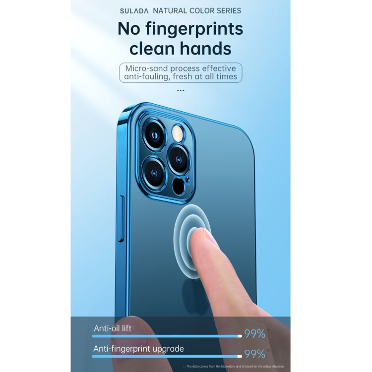 For iPhone 13 Pro Max SULADA Electroplating Shockproof Ultra-thin TPU Protective Case (Black) - HoMEdemic™ 