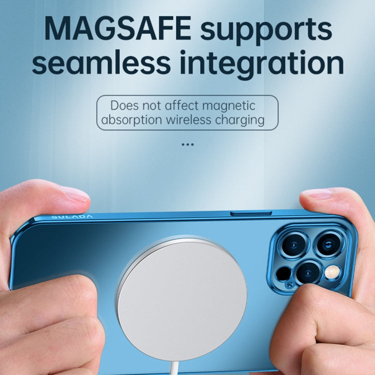 For iPhone 13 Pro Max SULADA Electroplating Shockproof Ultra-thin TPU Protective Case (Blue) - HoMEdemic™ 