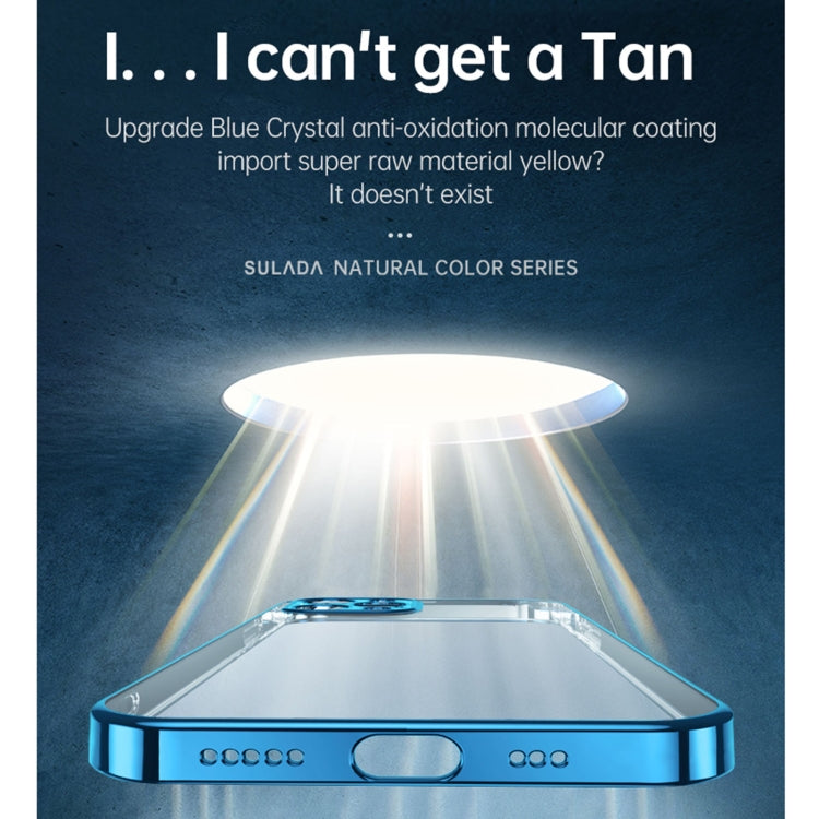 For iPhone 13 Pro Max SULADA Electroplating Shockproof Ultra-thin TPU Protective Case (Purple) - HoMEdemic™ 