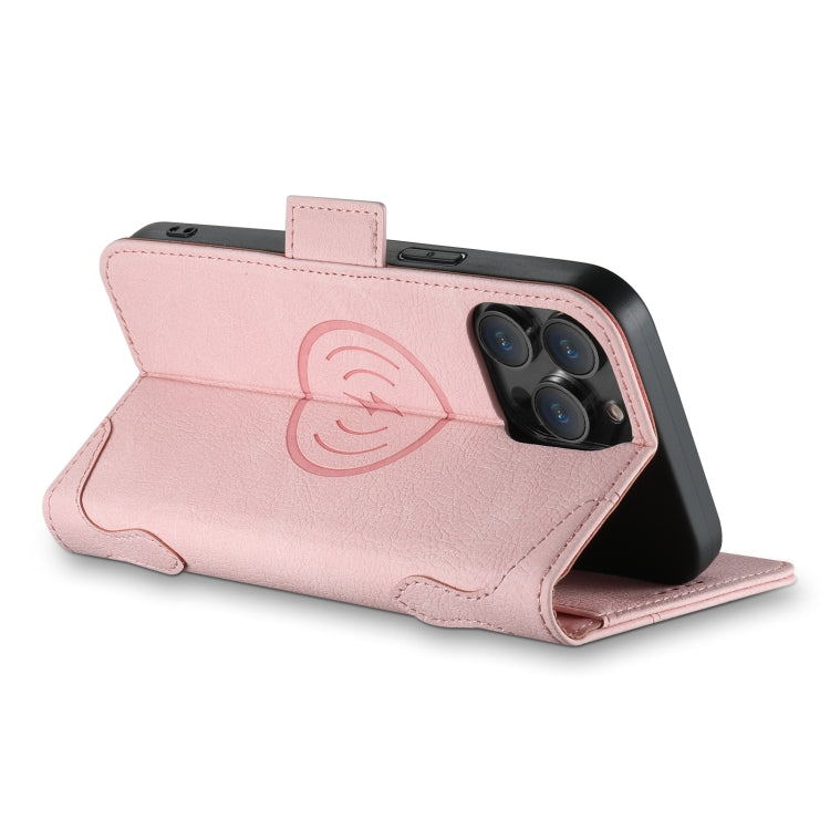 For iPhone 13 Pro Max SUTENI J07 Multifunctional Horizontal Flip Magsafe Leather Phone Case(Pink) - HoMEdemic™ 
