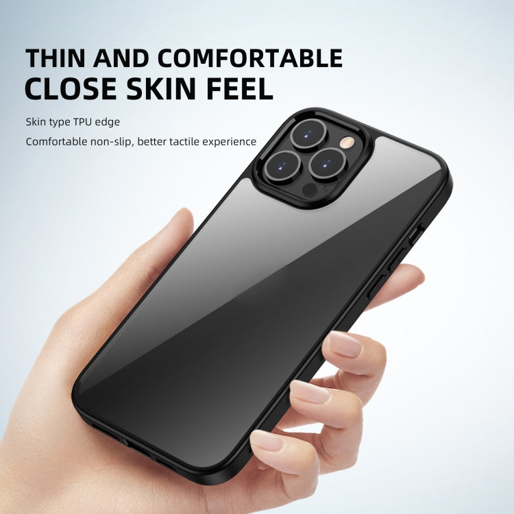 For iPhone 13 Pro Max iPAKY Bright Color Series TPU + PC Shockproof Protective Case (Black) - HoMEdemic™ 