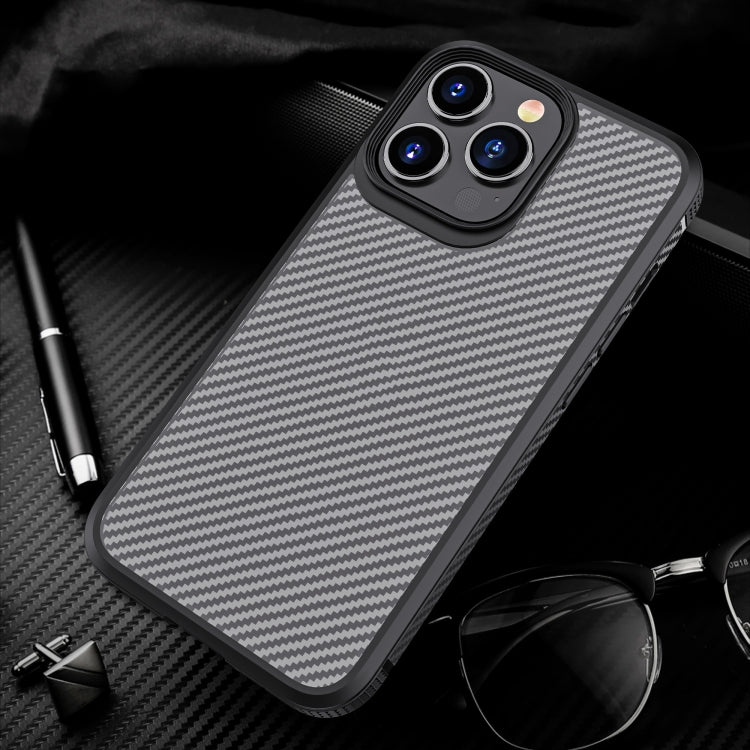 For iPhone 13 Pro Max iPAKY MG Series Carbon Fiber TPU + PC Shockproof Case (Black) - HoMEdemic™ 