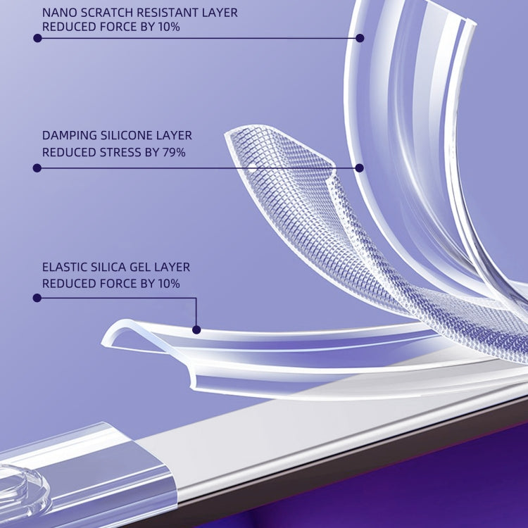 For iPhone 13 Pro Max iPAKY Shockproof PC + TPU Protective Phone Case (Transparent Purple) - HoMEdemic™ 