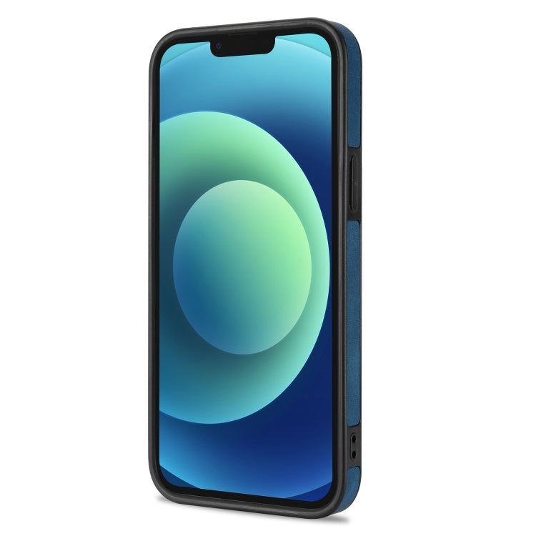 For iPhone 13 Pro N.BEKUS Vertical Flip Card Slot RFID Phone Case (Blue) - HoMEdemic™ 