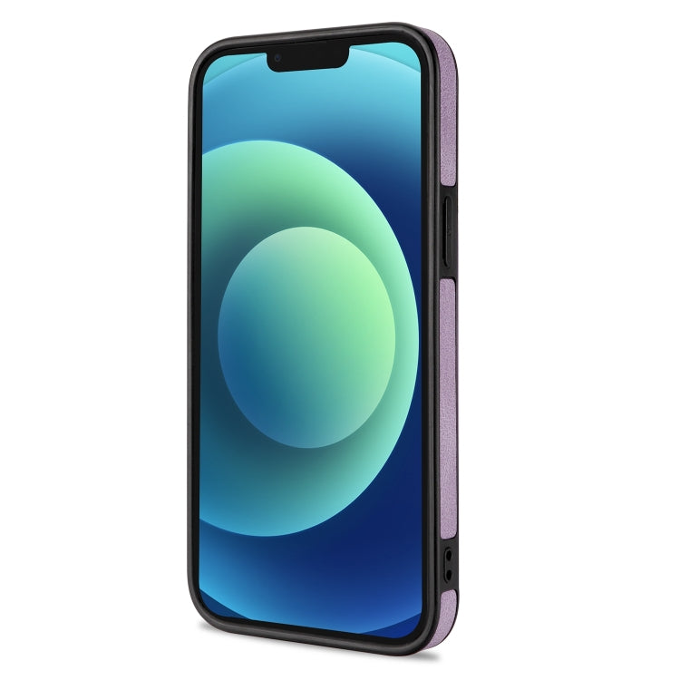 For iPhone 13 Pro N.BEKUS Vertical Flip Card Slot RFID Phone Case (Purple) - HoMEdemic™ 