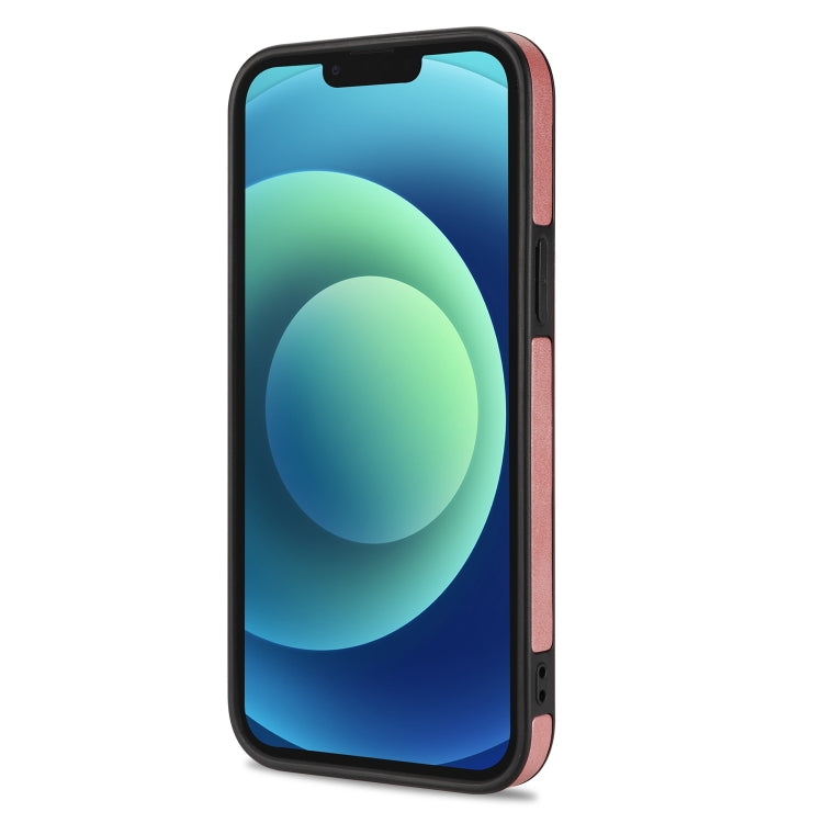 For iPhone 13 Pro N.BEKUS Vertical Flip Card Slot RFID Phone Case (Rose Gold) - HoMEdemic™ 