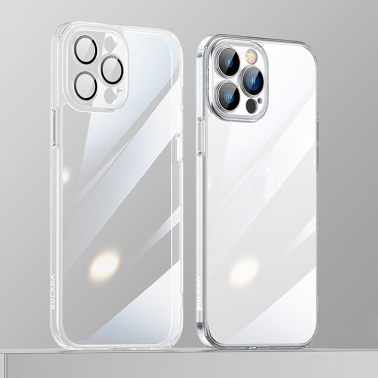 For iPhone 13 Pro SULADA Crytal Steel Series Diamond Glass + TPU Phone Case (Transparent) - HoMEdemic™ 