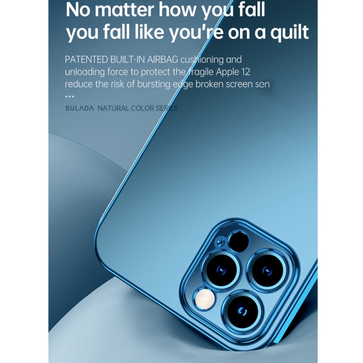 For iPhone 13 Pro SULADA Electroplating Shockproof Ultra-thin TPU Protective Case (Blue) - HoMEdemic™ 