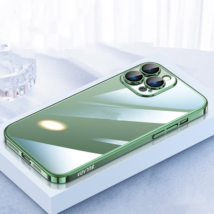 For iPhone 13 Pro SULADA JINGJIA Series Lens Protector PC Phone Case (Greeen) - HoMEdemic™ 
