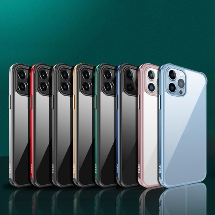 For iPhone 13 Pro SULADA Metal Frame + Nano Glass + TPU Phone Case (Pink) - HoMEdemic™ 