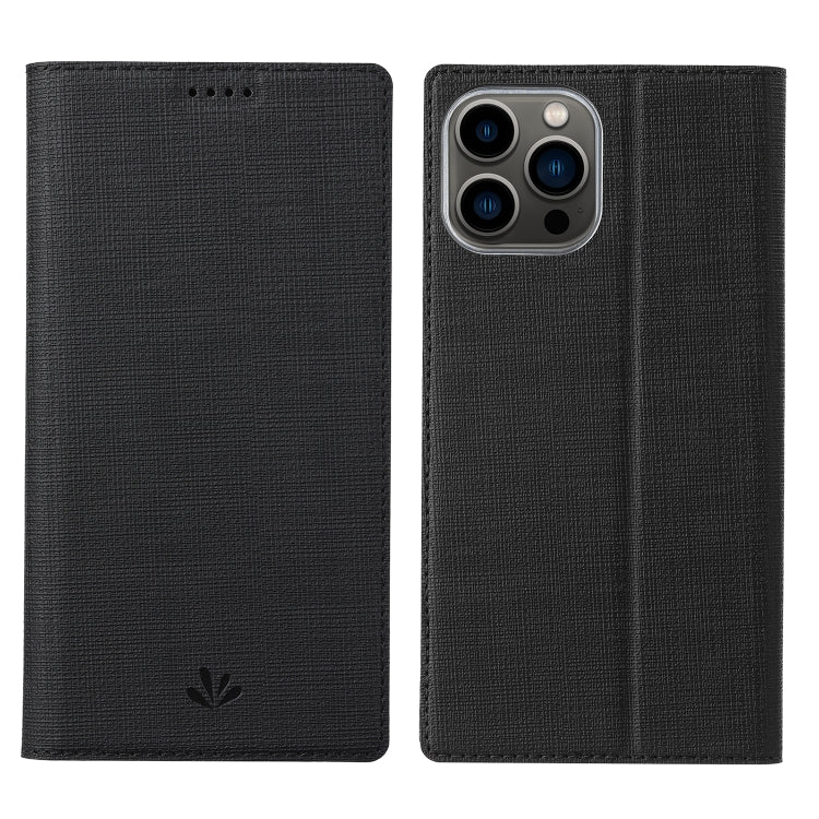 For iPhone 13 Pro ViLi DMX Series Shockproof Magsafe Magnetic Horizontal Flip Leather Phone Case (Black) - HoMEdemic™ 