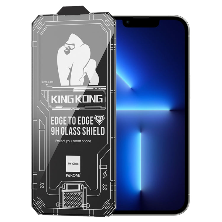 For iPhone 13 Pro WK WTP-066 King Kong Vacha 9D Curved HD Tempered Glass Film(Black) - HoMEdemic™ 