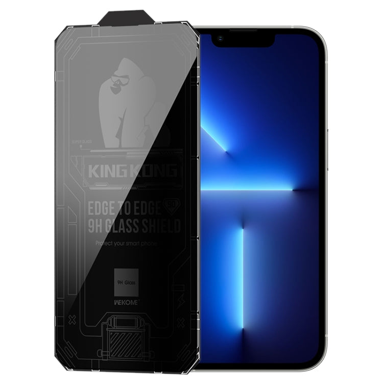 For iPhone 13 Pro WK WTP-067 King Kong Vacha 9D Curved Privacy Tempered Glass Film(Black) - HoMEdemic™ 