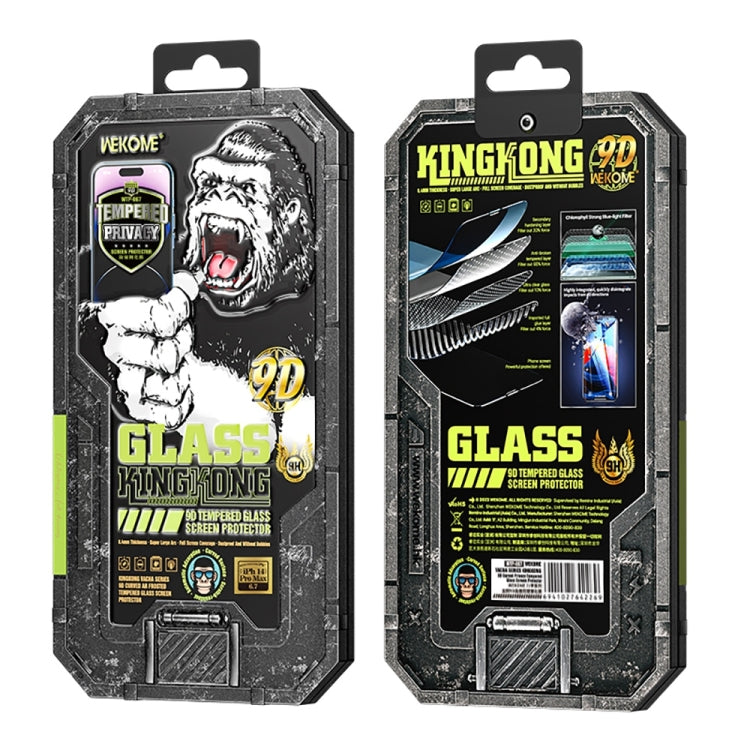 For iPhone 13 Pro WK WTP-067 King Kong Vacha 9D Curved Privacy Tempered Glass Film(Black) - HoMEdemic™ 