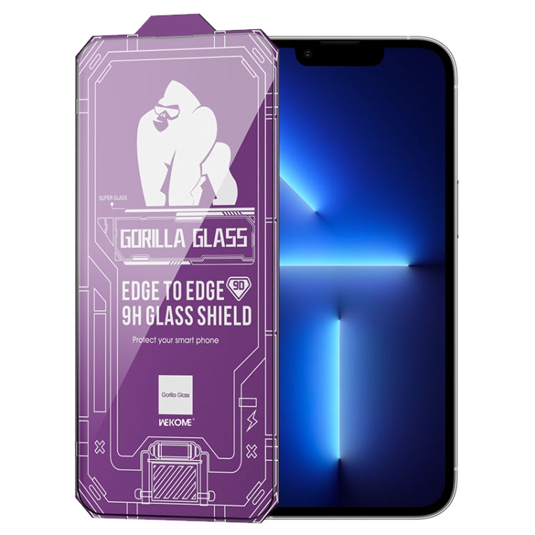 For iPhone 13 Pro WK WTP-068 King Kong Vacha Corning 9D Curved HD Tempered Glass Film(Black) - HoMEdemic™ 