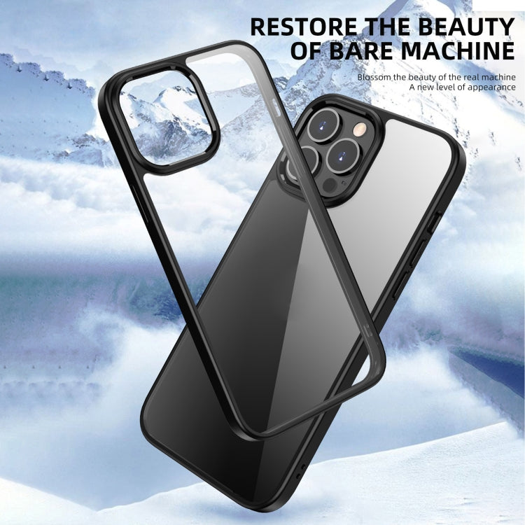 For iPhone 13 Pro iPAKY Bright Color Series TPU + PC Shockproof Protective Case (Black) - HoMEdemic™ 