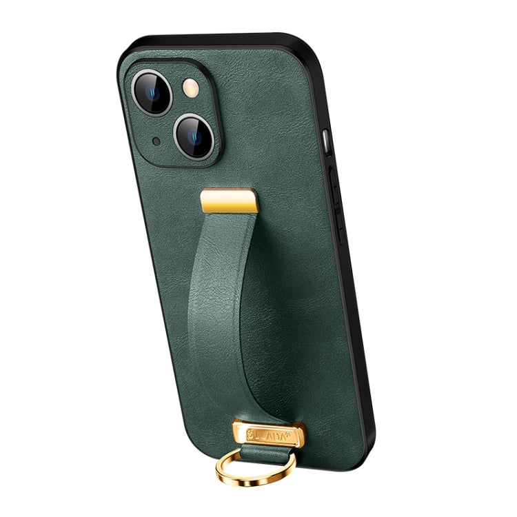 For iPhone 13 SULADA Cool Series PC + Leather Texture Skin Feel Shockproof Phone Case (Green) - HoMEdemic™ 