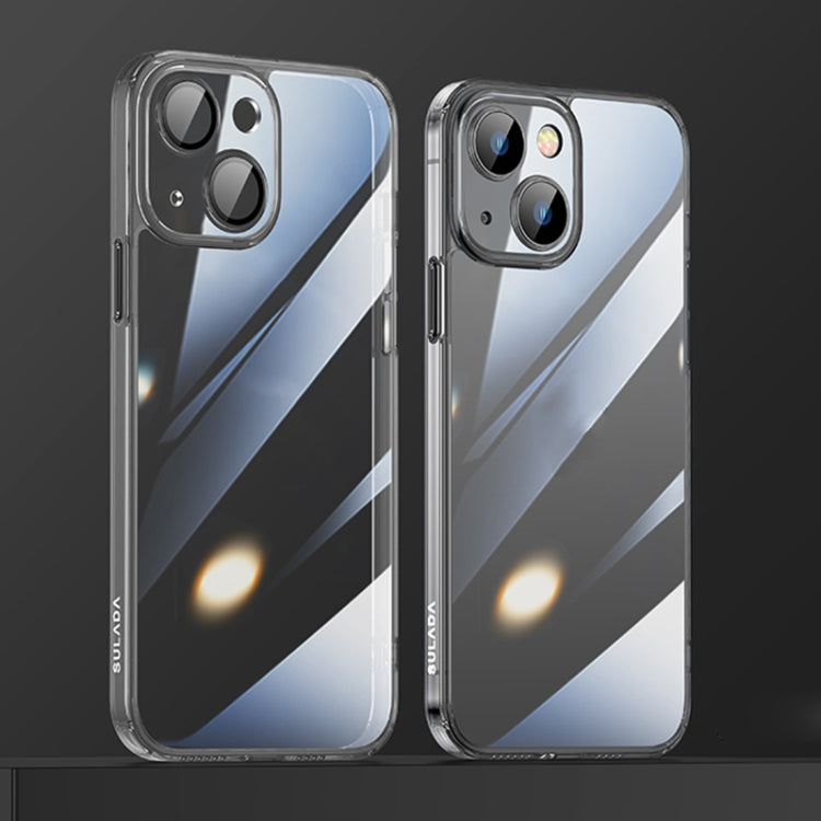 For iPhone 13 SULADA Crytal Steel Series Diamond Glass + TPU Phone Case(Black) - HoMEdemic™ 