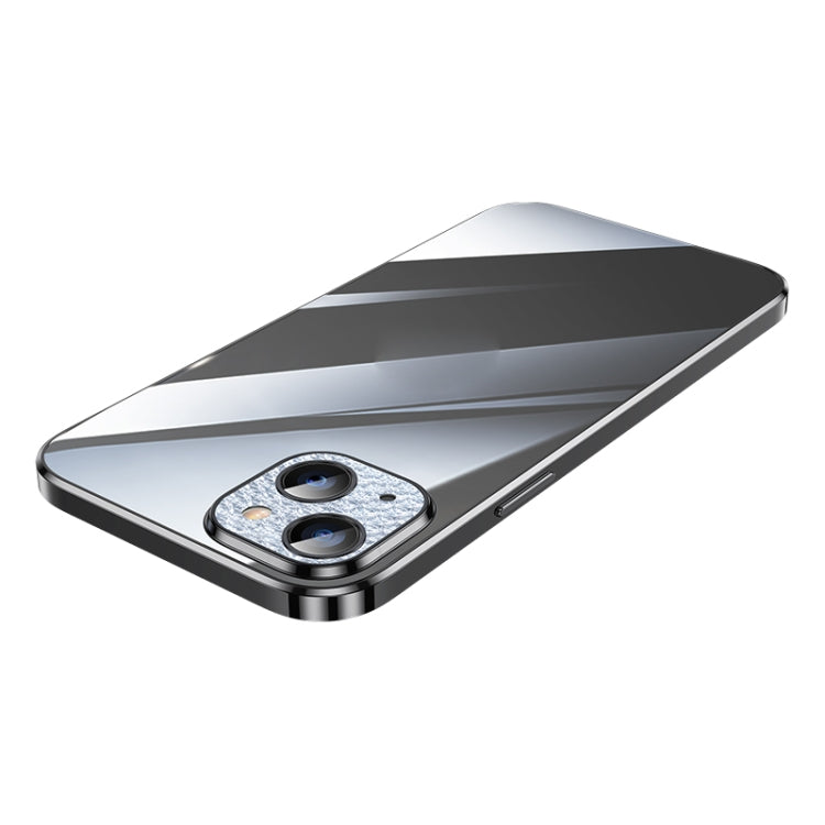 For iPhone 13 SULADA Diamond Lens Protector Plated Frosted Case(Black) - HoMEdemic™ 