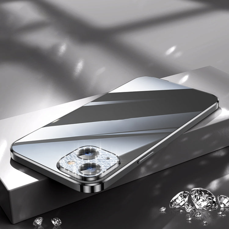 For iPhone 13 SULADA Diamond Lens Protector Plated Frosted Case(Black) - HoMEdemic™ 