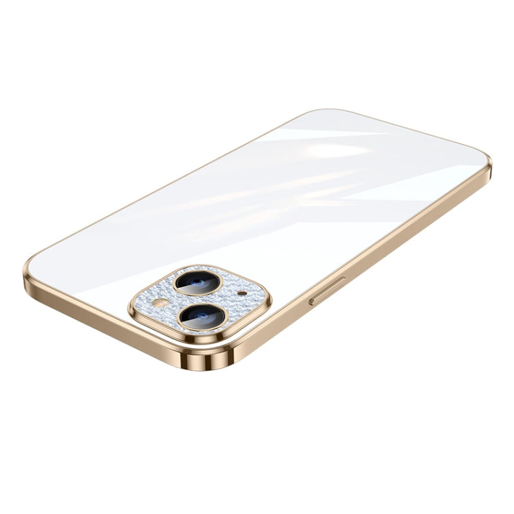 For iPhone 13 SULADA Diamond Lens Protector Plated Frosted Case(Gold) - HoMEdemic™ 