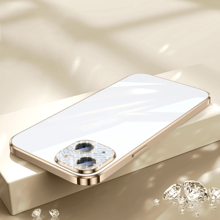 For iPhone 13 SULADA Diamond Lens Protector Plated Frosted Case(Gold) - HoMEdemic™ 
