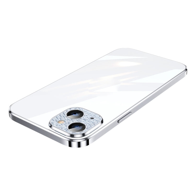 For iPhone 13 SULADA Diamond Lens Protector Plated Frosted Case(Silver) - HoMEdemic™ 