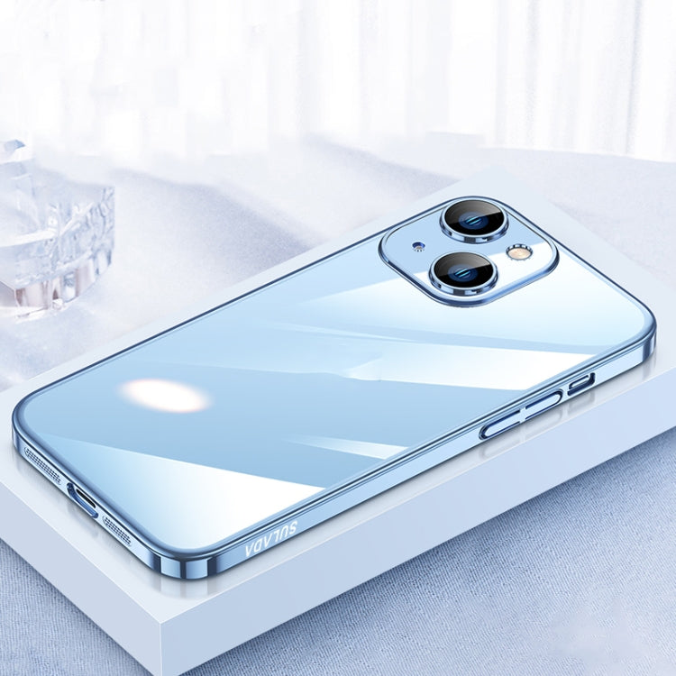 For iPhone 13 SULADA JINGJIA Series Lens Protector PC Phone Case(Blue) - HoMEdemic™ 