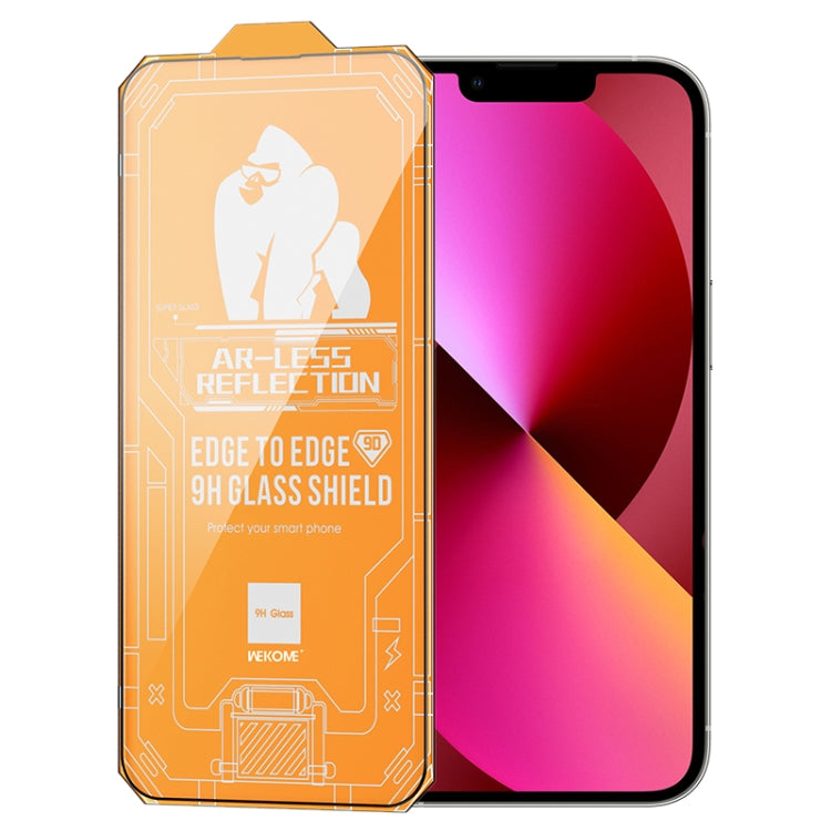 For iPhone 13 WK WTP-070 King Kong Vacha 9D Curved AR Frosted Tempered Glass Film(Black) - HoMEdemic™ 